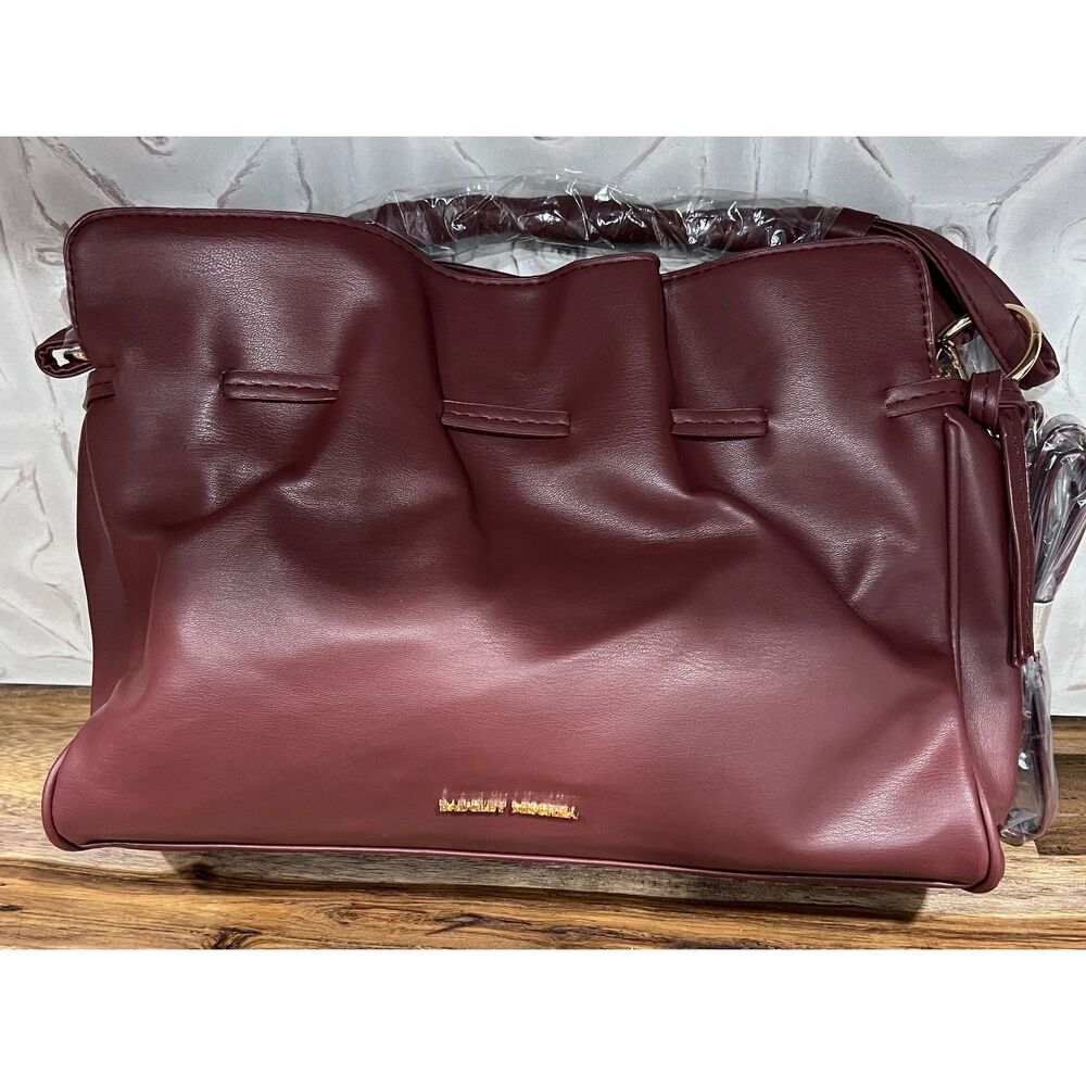 Badgley Mischka Wine Vegan Leather Crossbody Bag NWT
